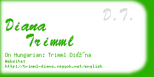 diana trimml business card